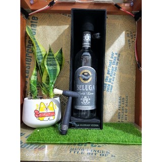 VỎ CHAI BELUGA BÚA(GOLD LINE) FULL BOX, [RỖNG]