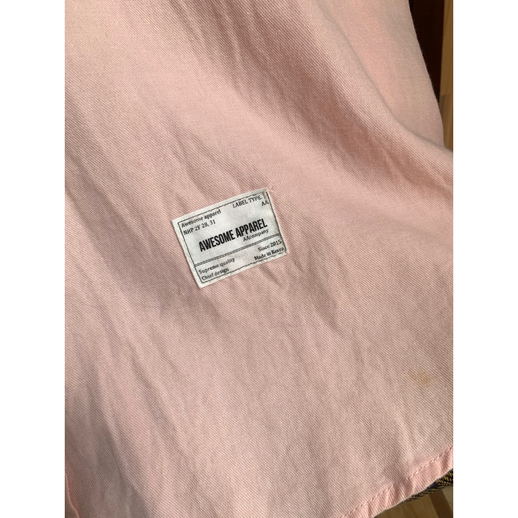 Áo sơmi nam màu cam sữa AWSOME APPAREL