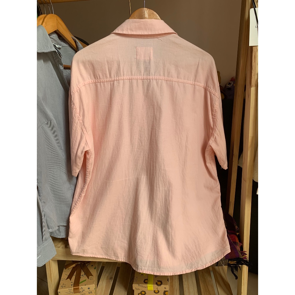 Áo sơmi nam màu cam sữa AWSOME APPAREL