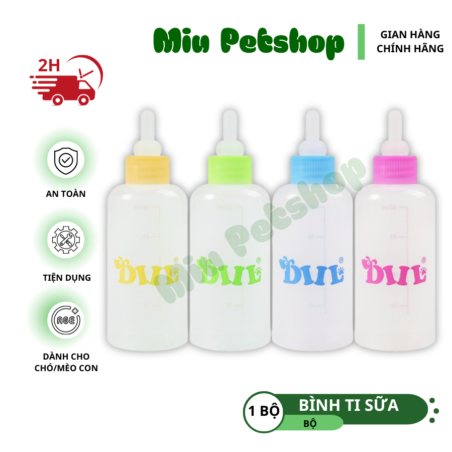 Bình ti sữa cho chó mèo | BÌNH 60ML