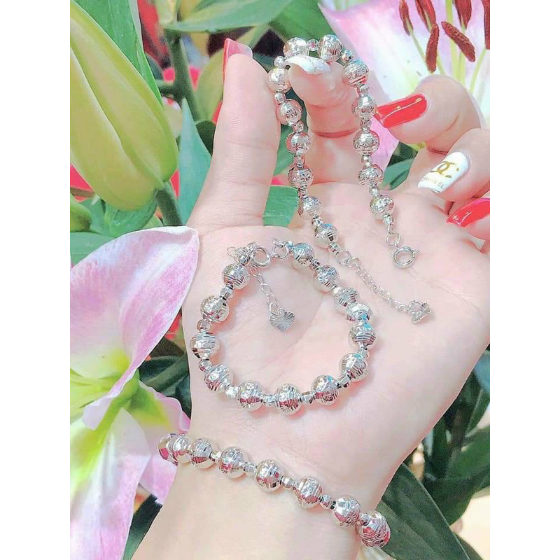 Lắc bi to  khoá tròn thời trang