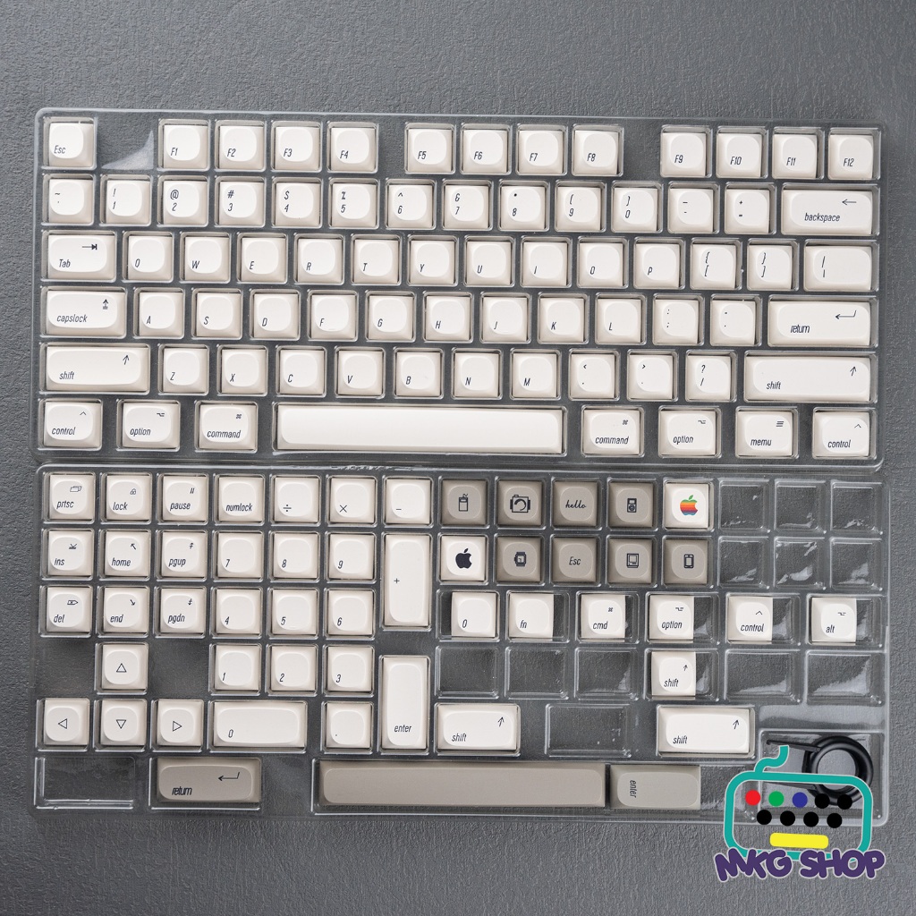 Keycap MA macos, nhựa PBT in nhiệt, 126 nút bàn phím cơ rẻ đẹp, không mờ