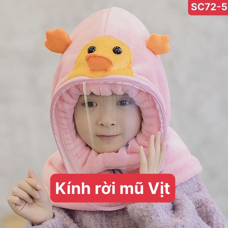 MẶT KÍNH Mica rời thay thế cho Mũ lông cừu trùm đầu, chống gió