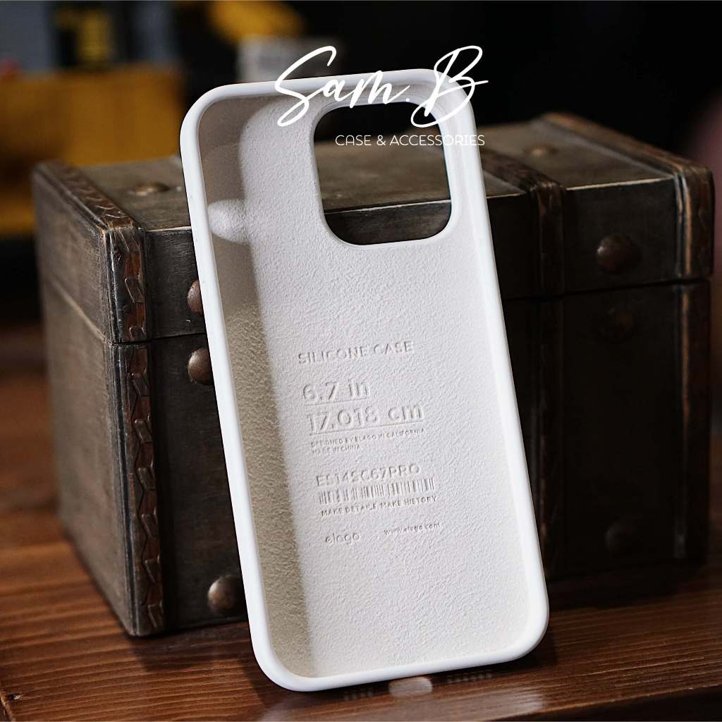 Ốp Lưng Elago Silicone Chống Bám Bẩn cho iPhone 15/ 15 Plus - Hàng Chính Hãng