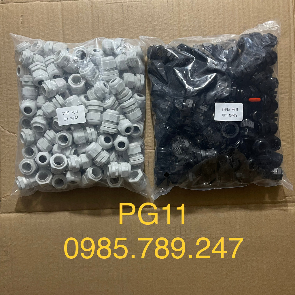Ốc siết cáp, cút siết cáp nhựa chống nước PG7, PG9, PG11, PG13.5, PG16, PG19, PG21, PG25, PG29