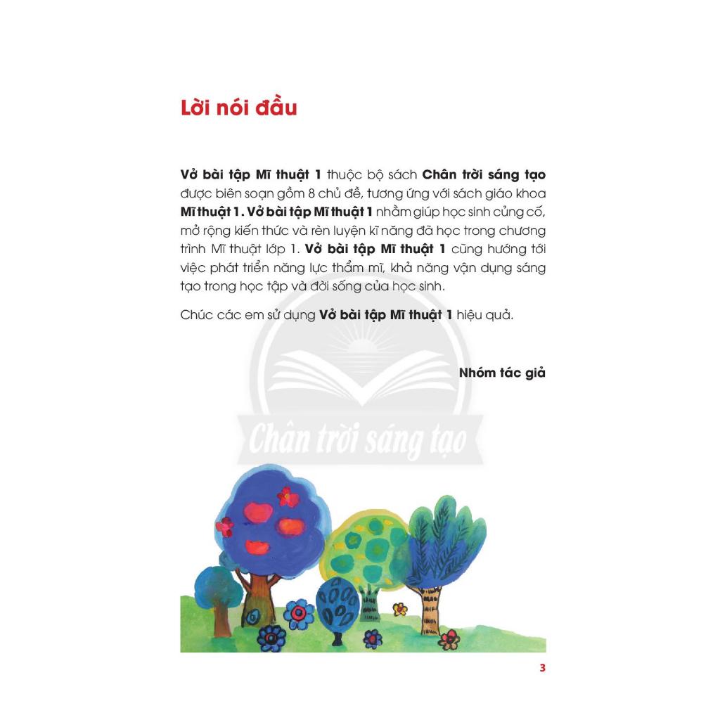 Vở bài tập – Mĩ thuật – Lớp 1 – Chân trời sáng tạo
