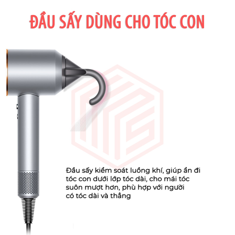Đầu sấy tóc khuếch tán cho máy sấy tóc Dyson Supersonic HD01 HD02 HD03 HD05 HD08, dùng cho tóc xoăn, có lọn.