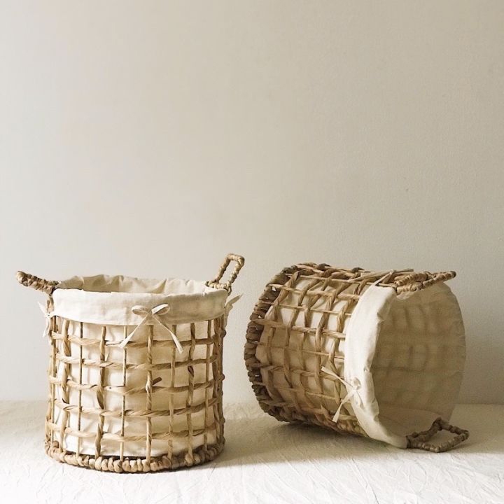 Sọt trồng cây lục bình cao cấp , Giỏ đụng đồ làm bằng chất liệu thủ công