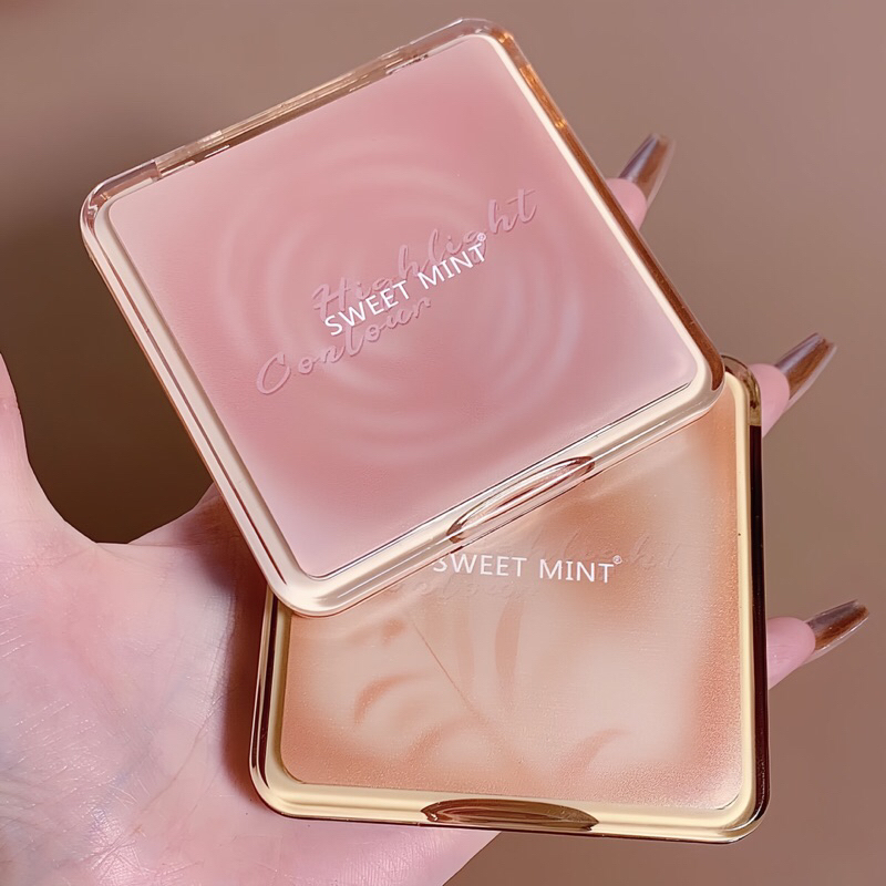 Bảng Tạo Khối Bắt Sáng SWEET MINT 4 Ô Bền Màu, Tự Nhiên, Lâu Trôi