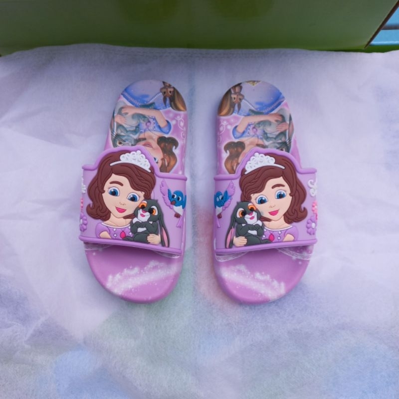 Dép lê  bé gái.Dép công chúa elsa êm mền