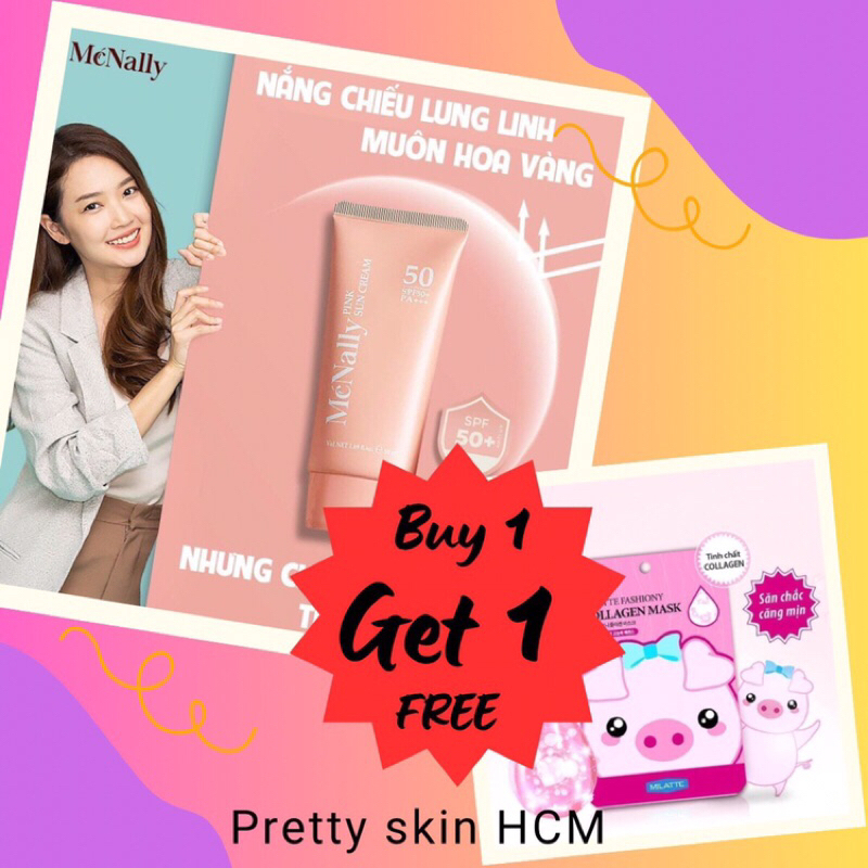 KEM CHỐNG NẮNG McNally PINK SUN CREAM