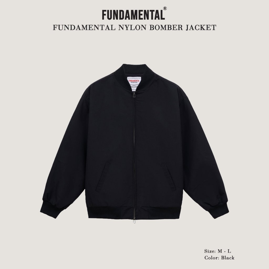 FUNDAMENTAL NYLON BOMBER JACKET