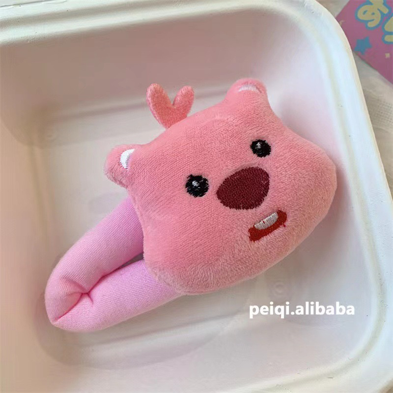 Kẹp tóc bông , cột tóc scrunchies hình Loopy dễ thương