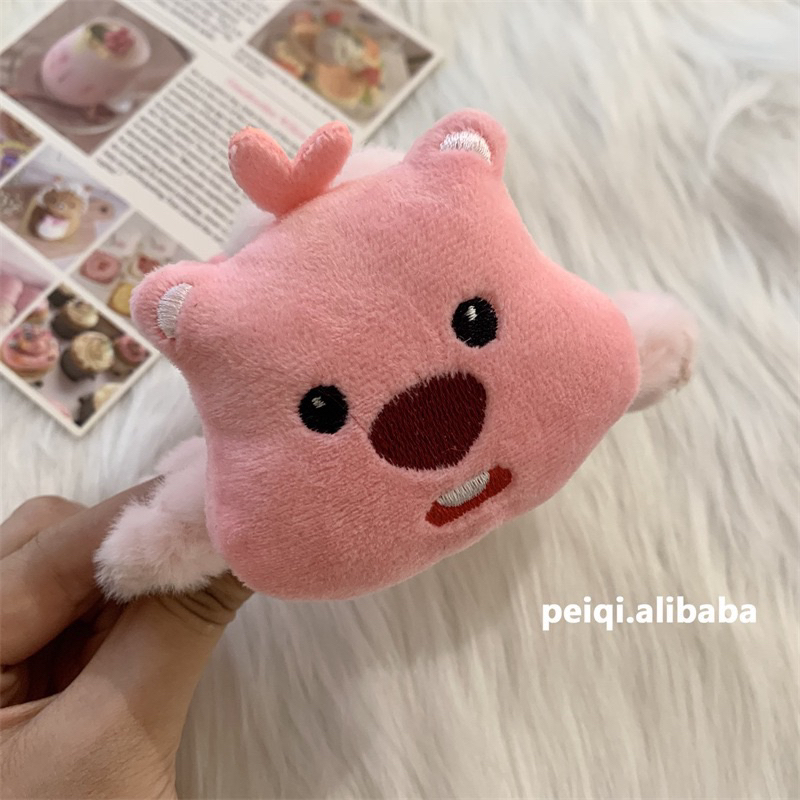 Kẹp tóc bông , cột tóc scrunchies hình Loopy dễ thương