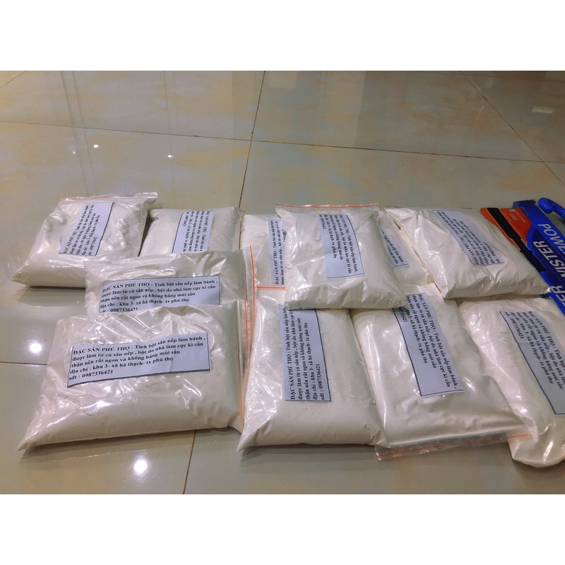 TINH BỘT SẮN NẾP LÀM BÁNH_ĐẶCSẢN PHÚ THỌ