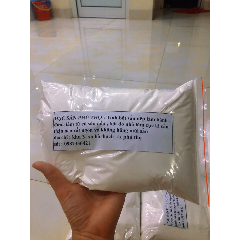 TINH BỘT SẮN NẾP LÀM BÁNH_ĐẶCSẢN PHÚ THỌ
