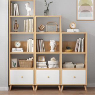 Kệ sách để sàn có tủ, kệ bắc âu, tủ đầu giường, kệ sách trang trí gỗ mdf