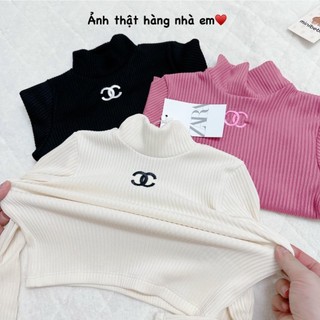 Sét 3 cái áo giữ nhiệt cho bg, cổ 3p chất len tăm hàn