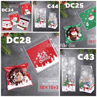  Túi đựng bánh kẹo bao bì đựng quà chủ đề Giáng Sinh nhiều size 50-100c 