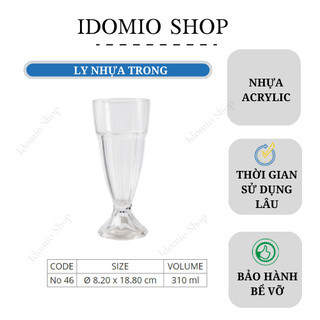 Ly Nhựa Trong Acrylic 310ml - No46
