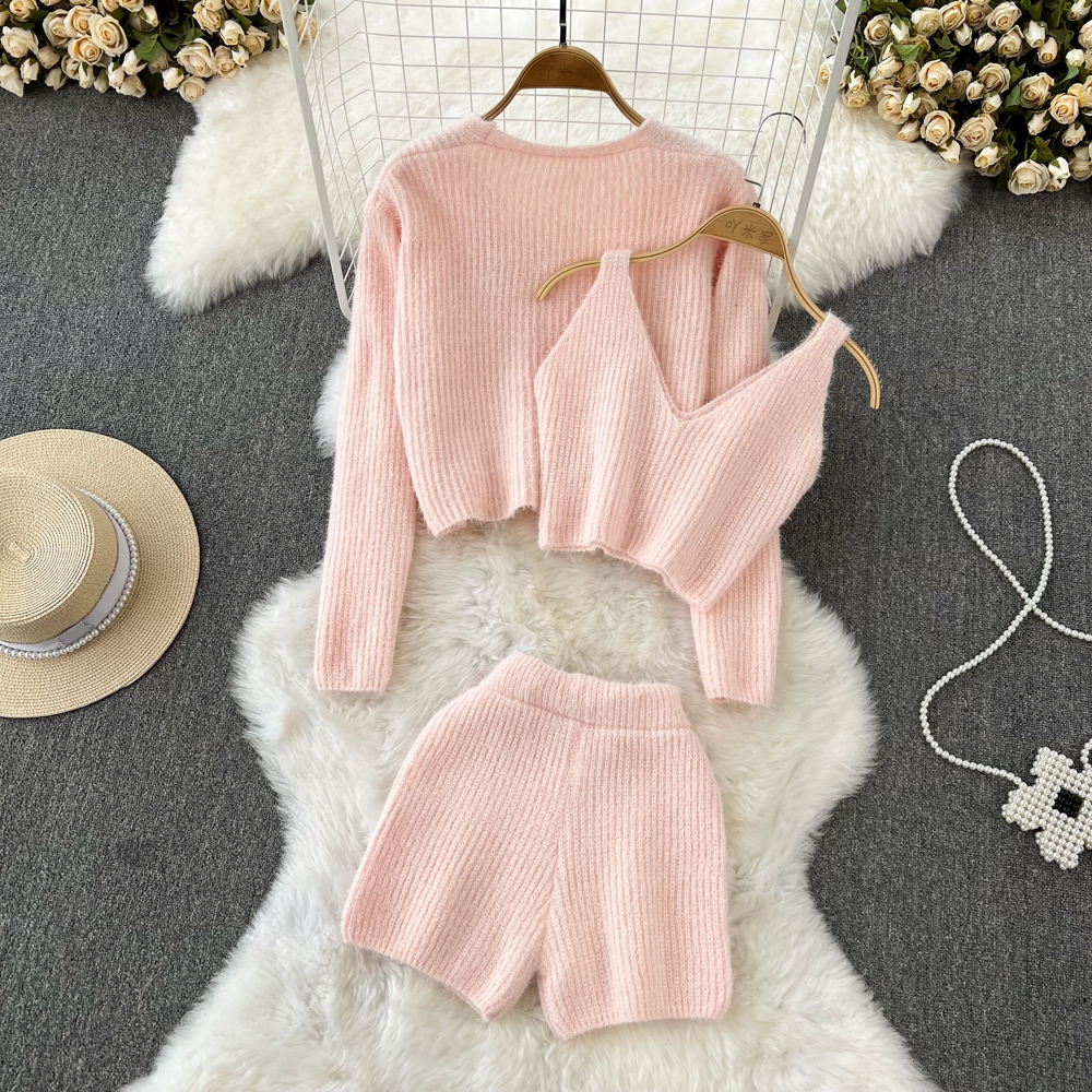 Set len 3 món kèm áo 2 dây năng động mùa thu đông