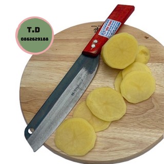 Dao thái thịt siêu bén rèn thủ công cán gỗ