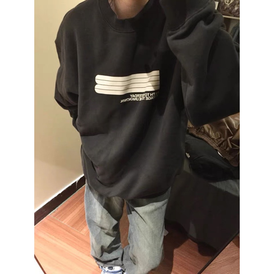 Áo Sweater Nam Nữ Trơn Form Rộng Nỉ Bông Cotton Unisex, Áo Khoác Hoodie Basic Tee Oversize Trend Đông 2023 - LineStroke