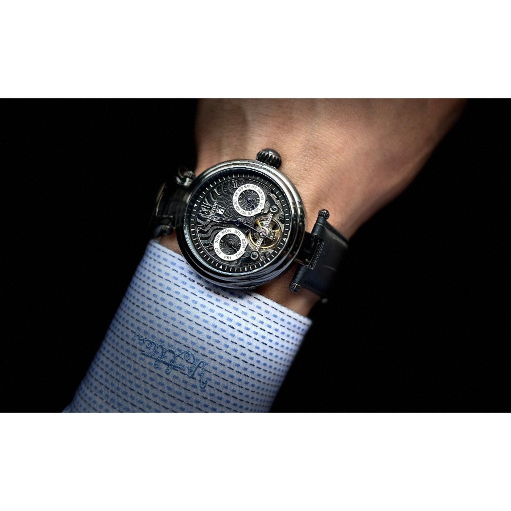 Đồng hồ nam dây da Heritor Automatic Men Watch New Season