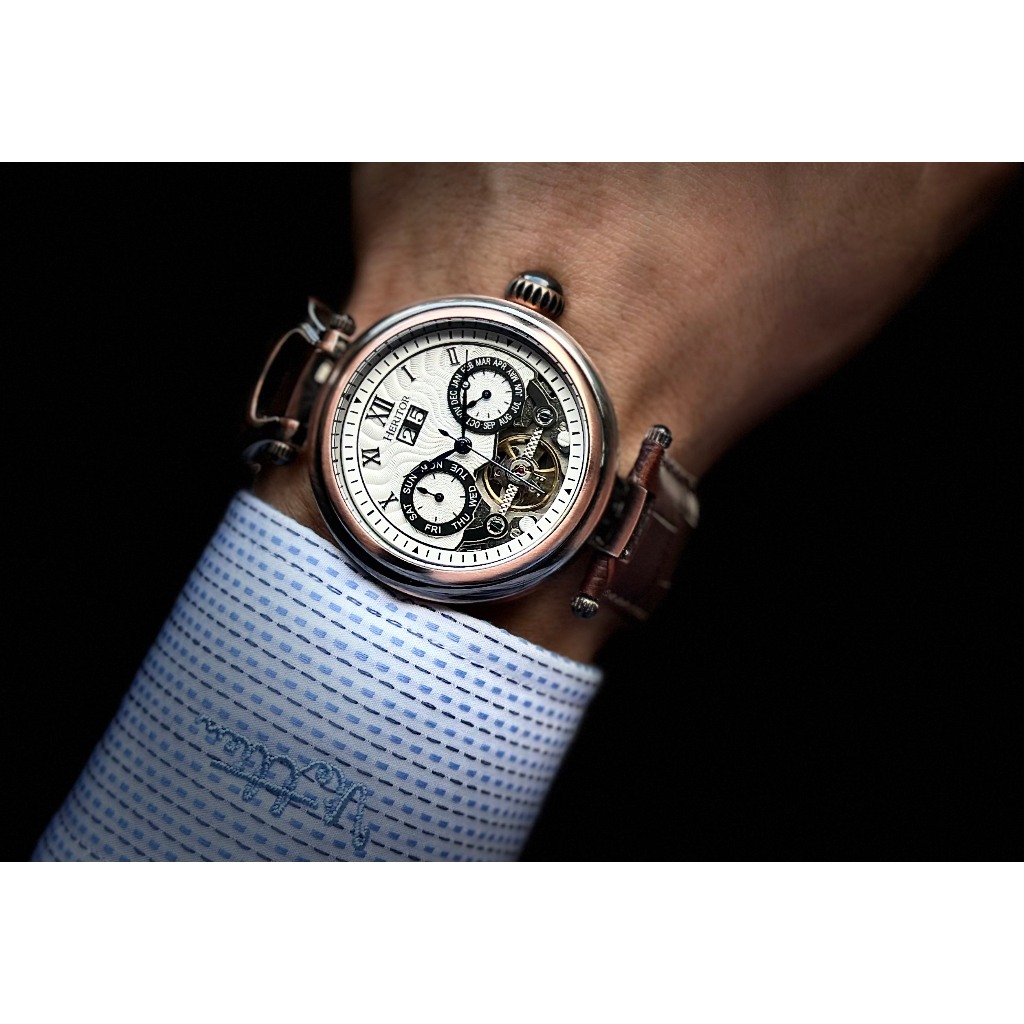 Đồng hồ nam dây da Heritor Automatic Men Watch New Season