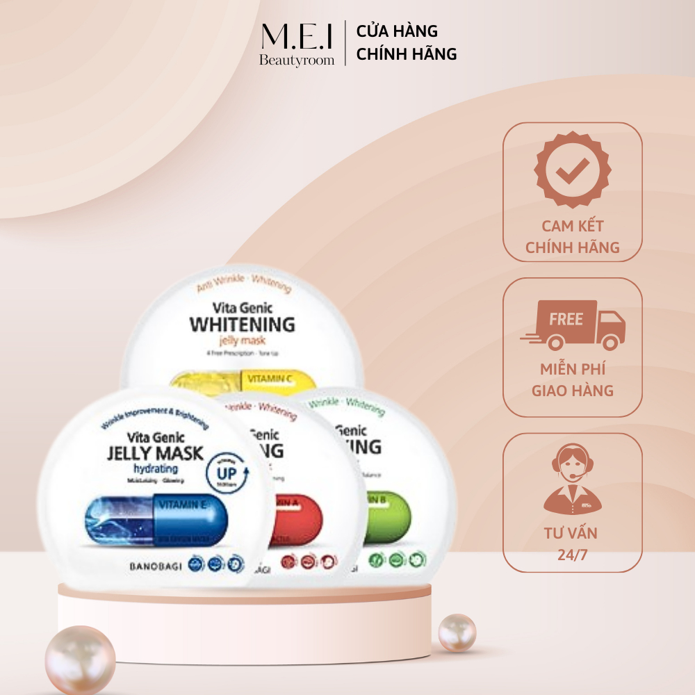 Mặt nạ Banobagi Vita Genic Jelly Mask chính hãng Hàn Quốc 7 loại - Beautyroomby Mei
