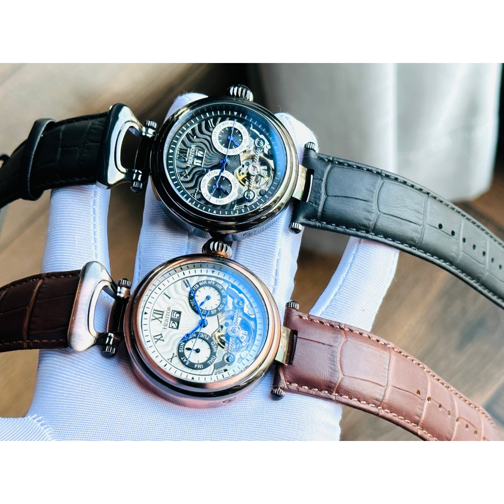 Đồng hồ nam dây da Heritor Automatic Men Watch New Season