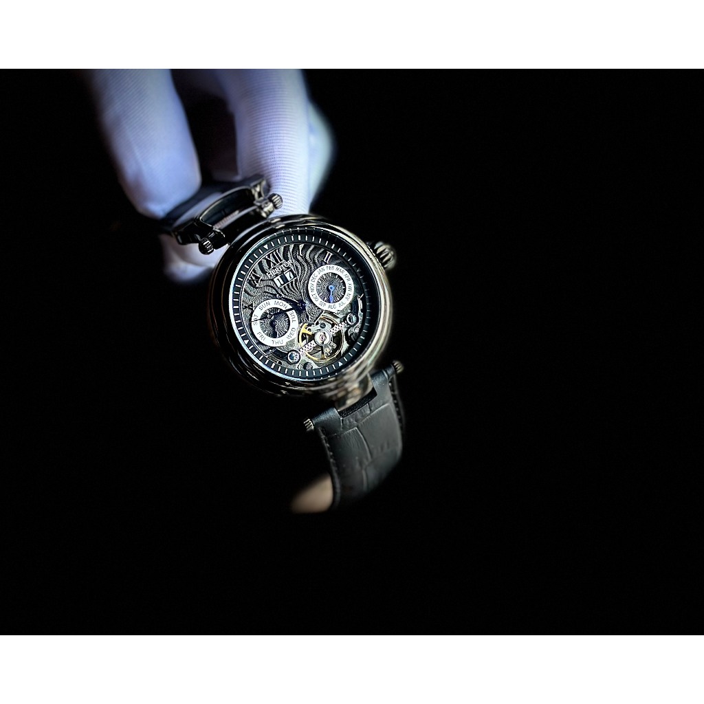 Đồng hồ nam dây da Heritor Automatic Men Watch New Season