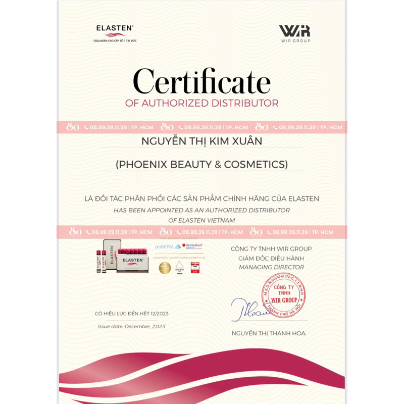 COLLAGEN ELASTEN trắng da giảm nhăn chống lão hoá