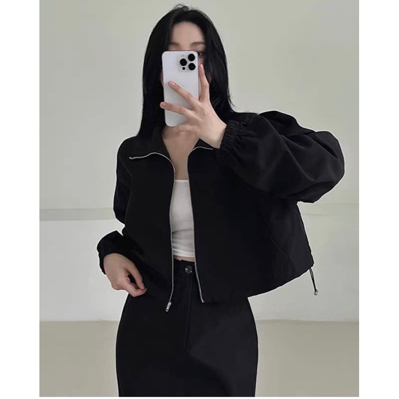 Áo khoác dù gió nhăn form lững  Áo khác dù gió nhăn siêu mát form croptop có Áo khoác dù gió nhăn LỮNG