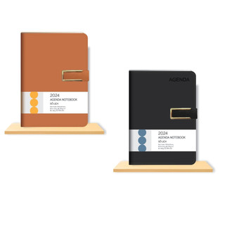 Sổ lịch agenda 2024 hải tiến khuy bấm 228 trang 4542 - kt: 165x240mm