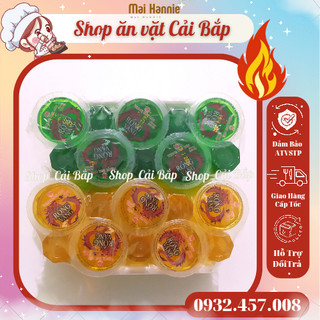 Thạch rau câu Rồng Vàng hương trái cây bịch 10 hộp 50ml thơm mát
