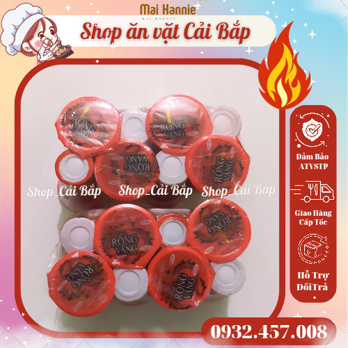 Lốc 8 hộp nước tăng lực rồng vàng hương dâu (8 x140ml)