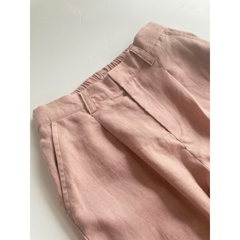 ĐẶT MAY - Quần tây ống suôn linen tưng premium washed Mé Hè