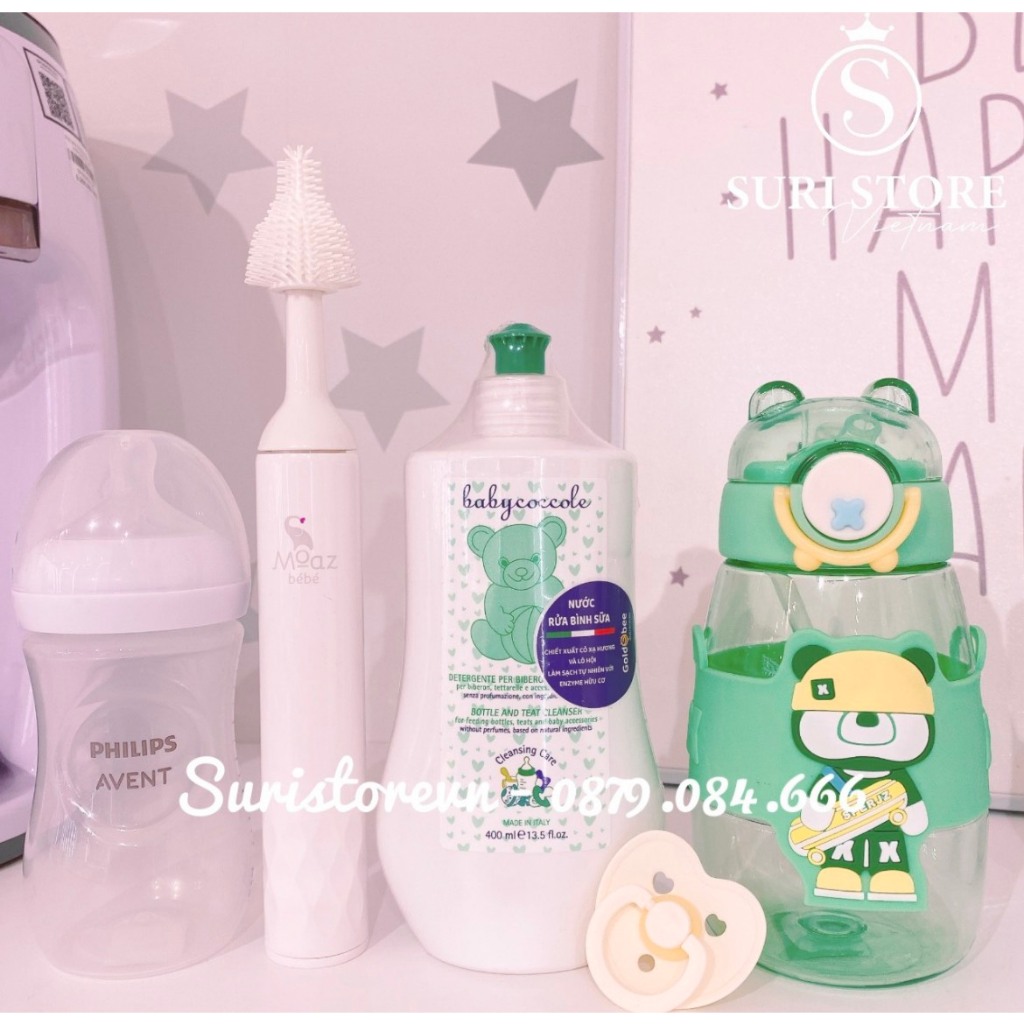 Nước rửa bình sữa Babycoccole Bottle and teat cleanser Ý - 400ml