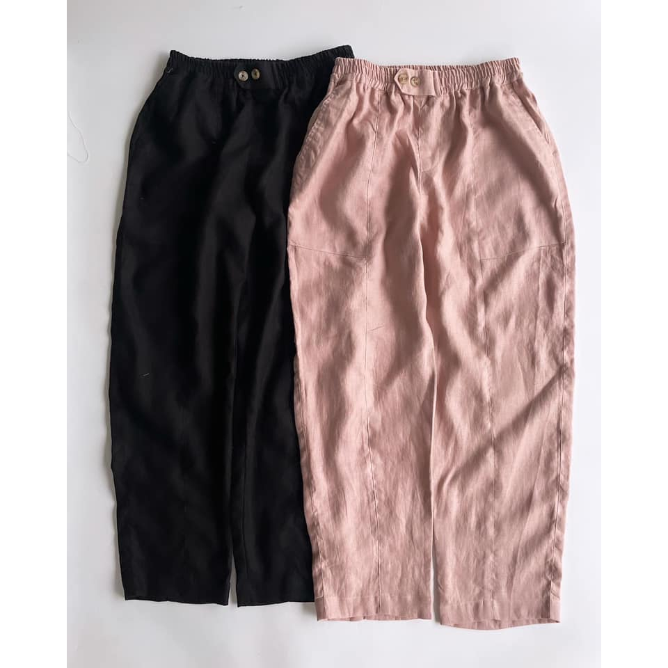 Quần linen tưng dày ghép 8 mảnh - Mé Hè