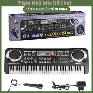 Đàn Organ Đàn Piano Điện Tử 61 Phím Kèm Mic Và Sạc Nhiều Chức Năng Cho Bé, Đàn Piano Đa Dạng Bài Hát Và Giai Điệu