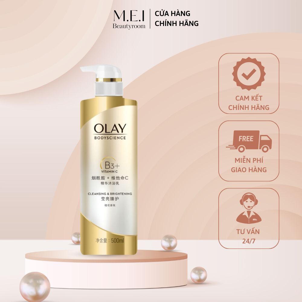 Sữa Tắm Sáng Da Olay B3 + Vitamin C Bản Trung 500ml