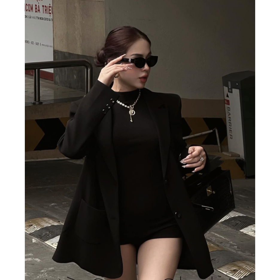 Set jumsuit kèm áo vest 𝐀𝐒𝐇𝐘𝐋𝐄𝐘 sang chảnh