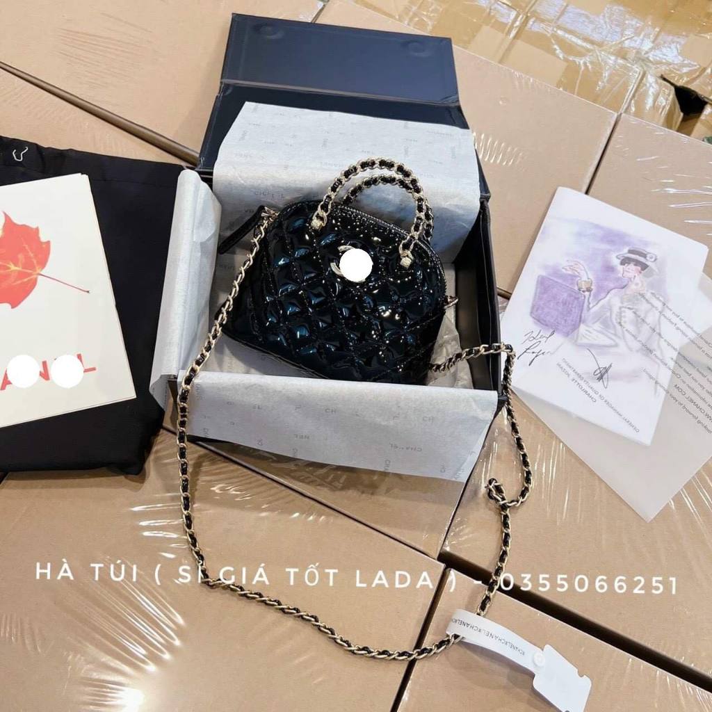 Túi xách chữ X hến bóng sang chảnh hộp nam châm