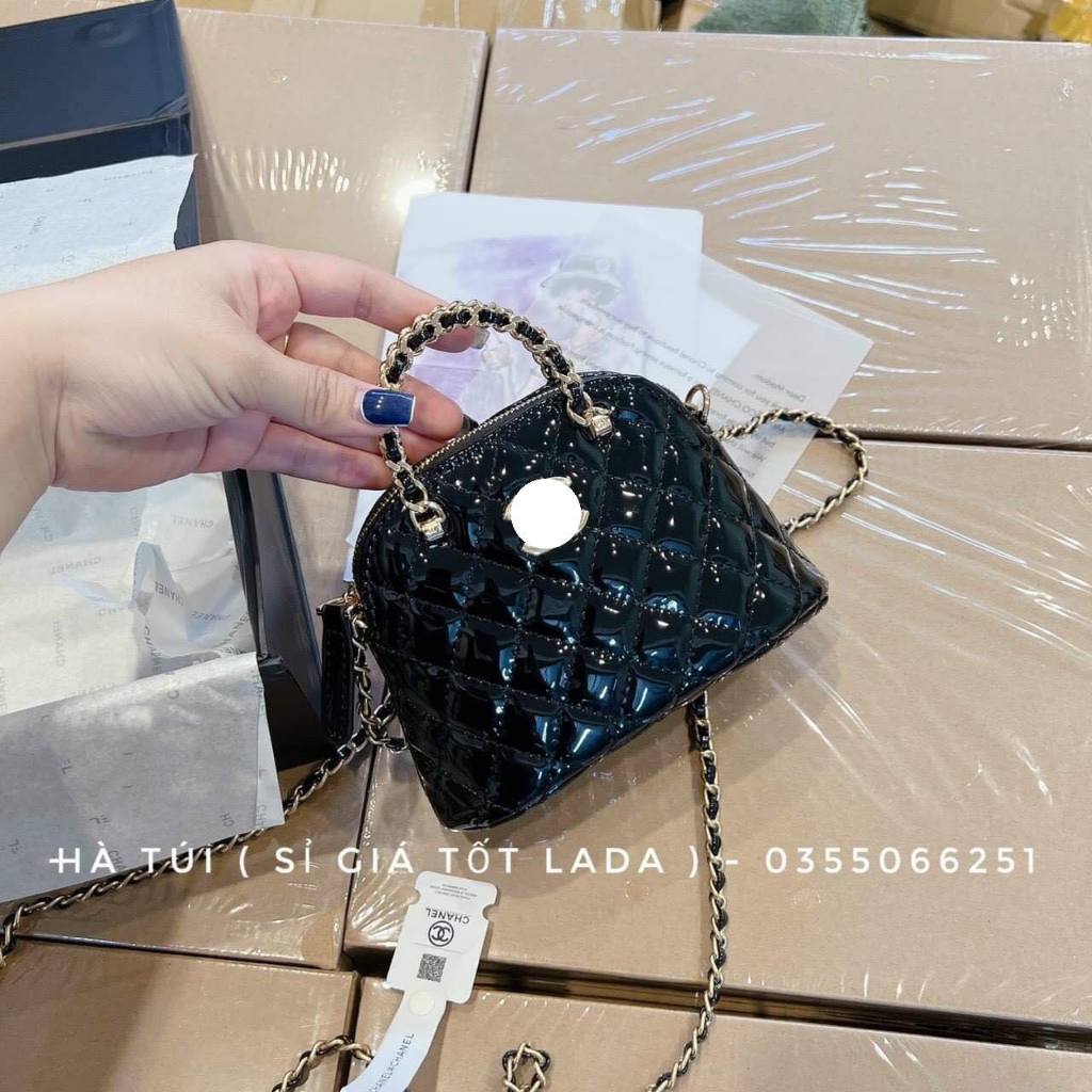 Túi xách chữ X hến bóng sang chảnh hộp nam châm