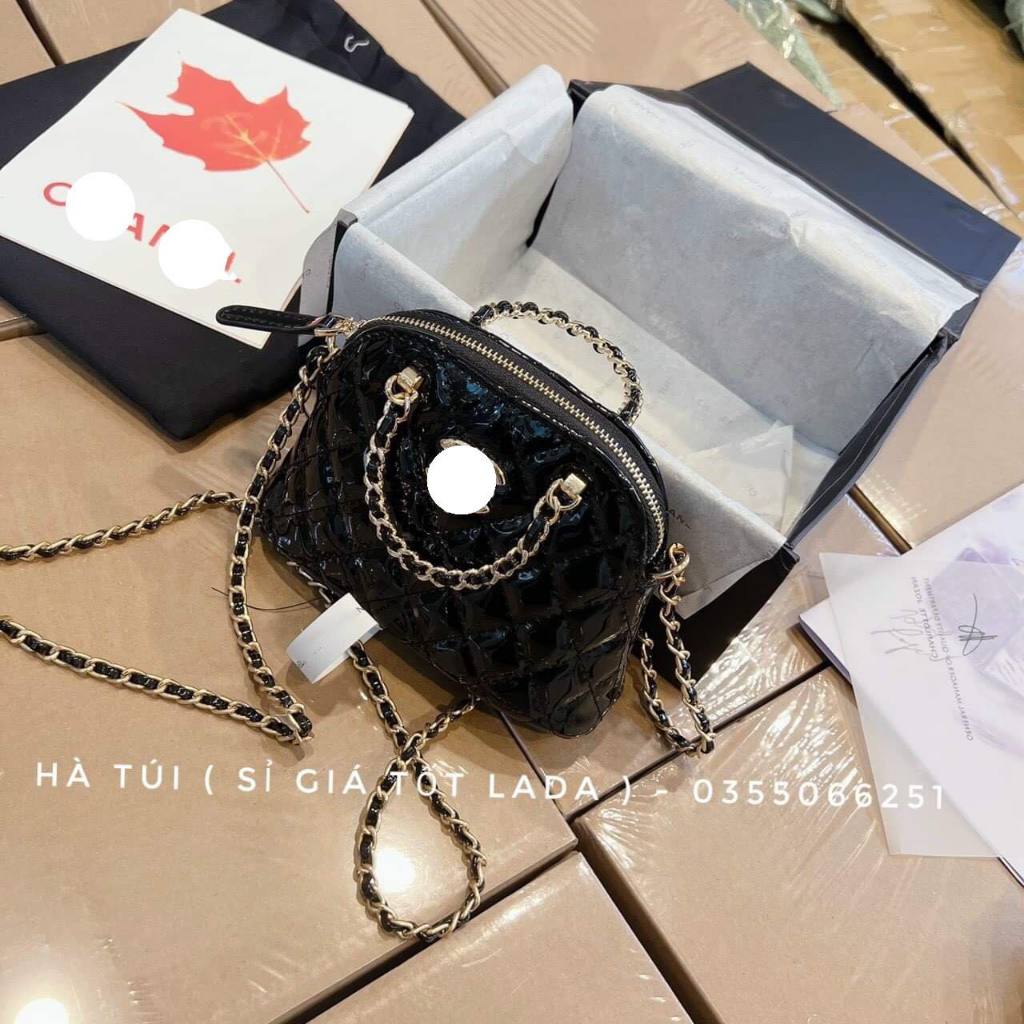 Túi xách chữ X hến bóng sang chảnh hộp nam châm