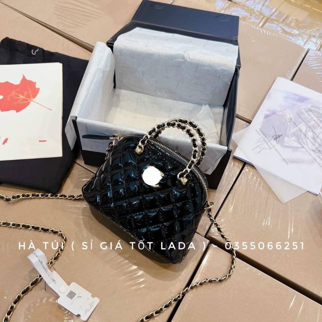 Túi xách chữ X hến bóng sang chảnh hộp nam châm