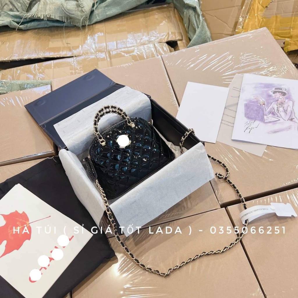 Túi xách chữ X hến bóng sang chảnh hộp nam châm