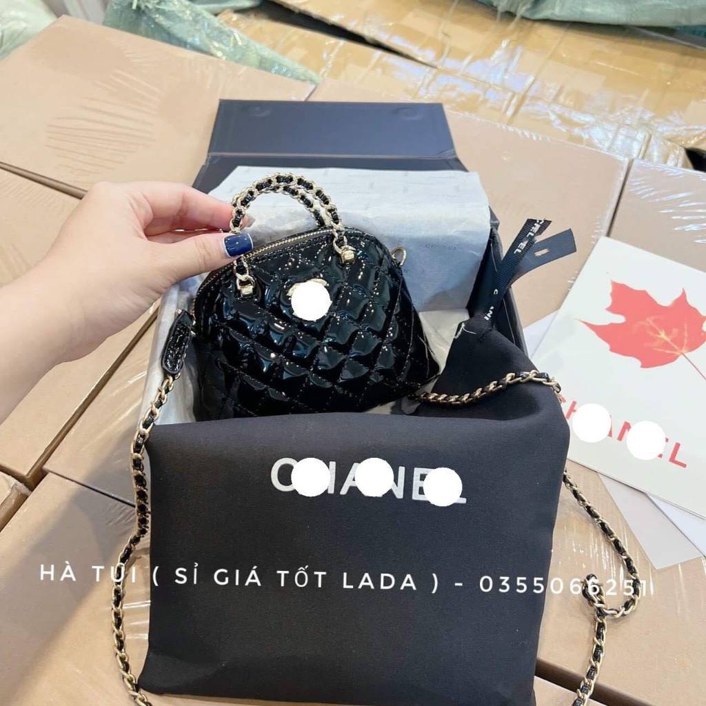 Túi xách chữ X hến bóng sang chảnh hộp nam châm