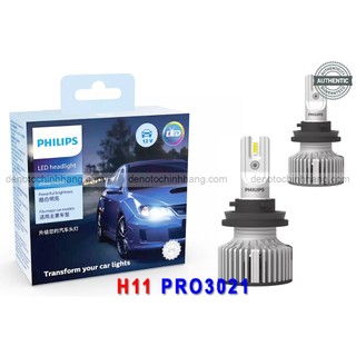 Đèn led oto h11 philips pro3021 ultinon gen3 bh 1 năm